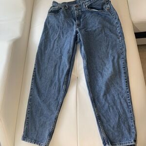 Levis 38x30 560 Comfort Fit Loose Tapered Light Stonewashed Mens Denim Jeans